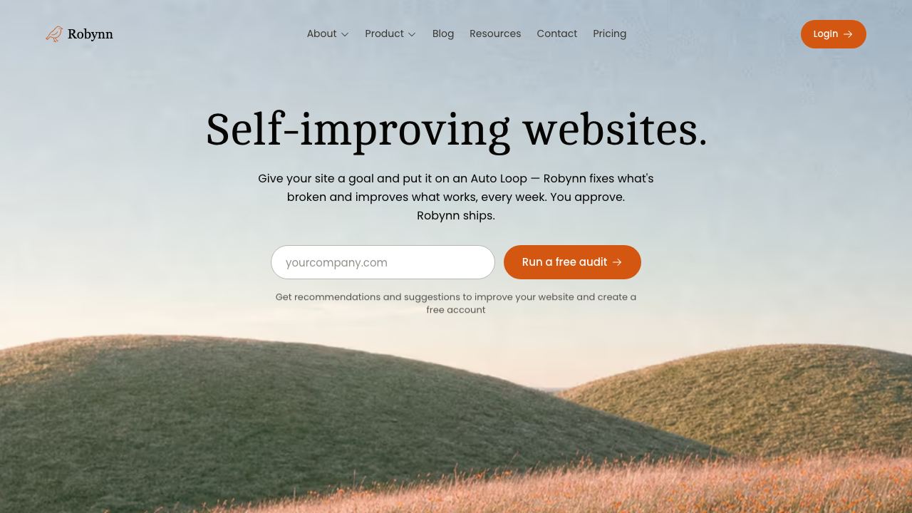 Robynn AI website screenshot