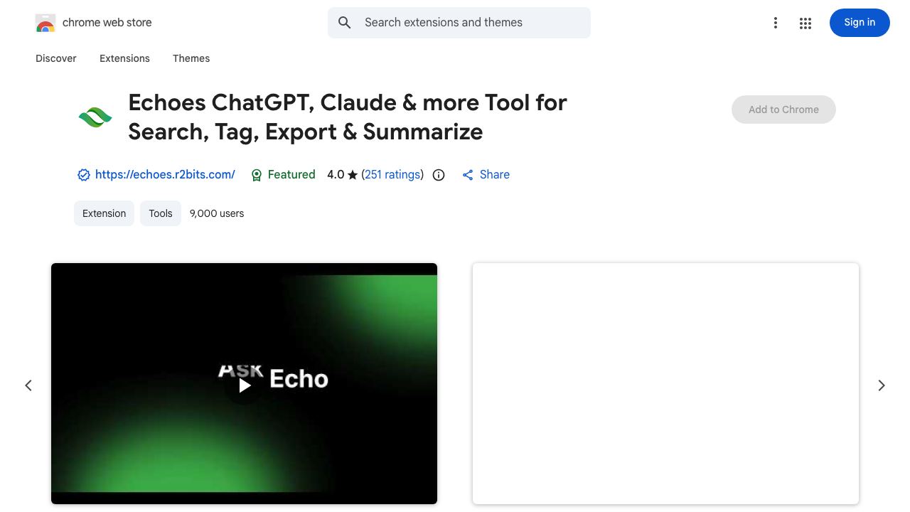ChatGPT Conversation History Search website screenshot