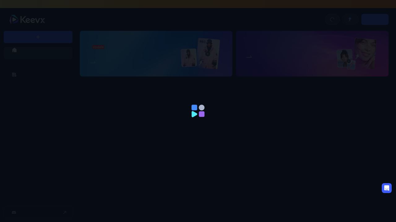 Keevx 网站截图
