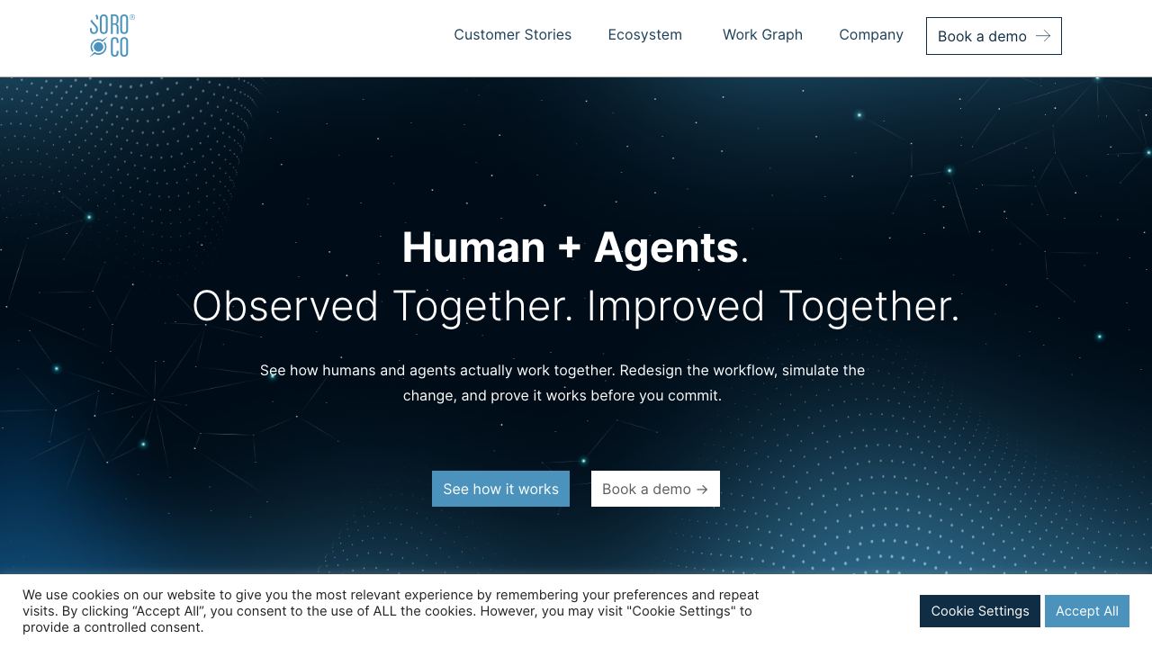 Soroco website screenshot