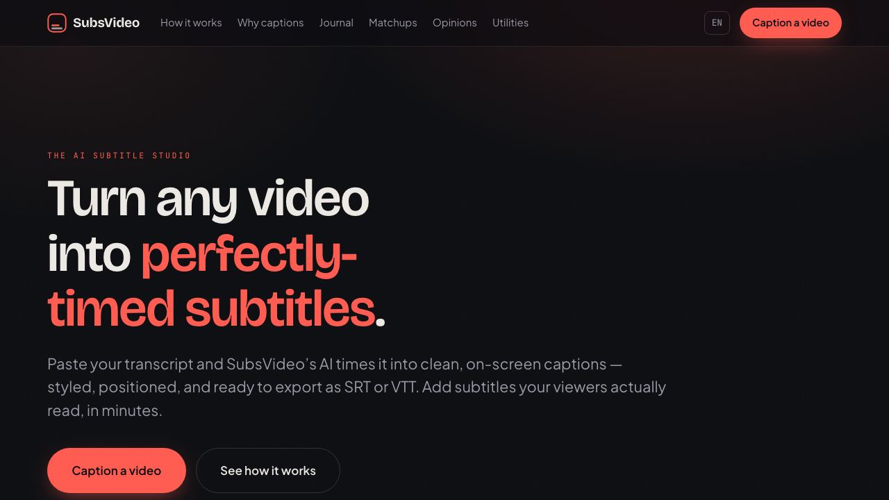 Subsvideo website screenshot