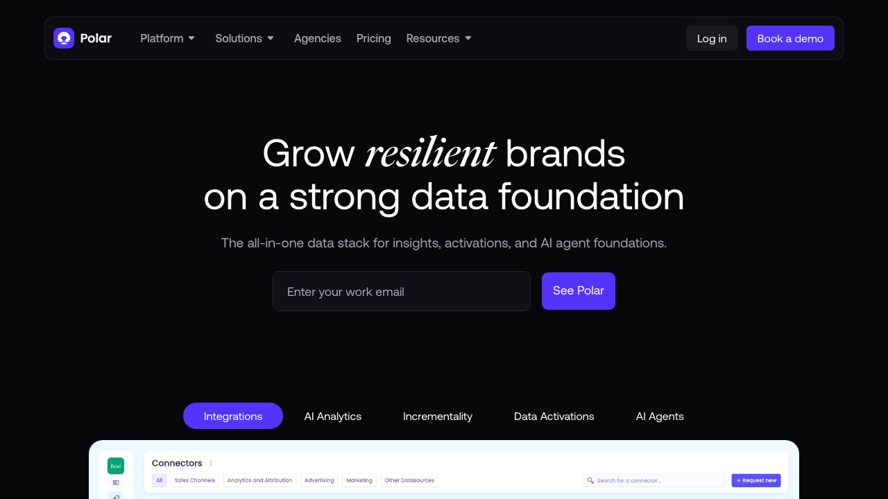 Polar website screenshot