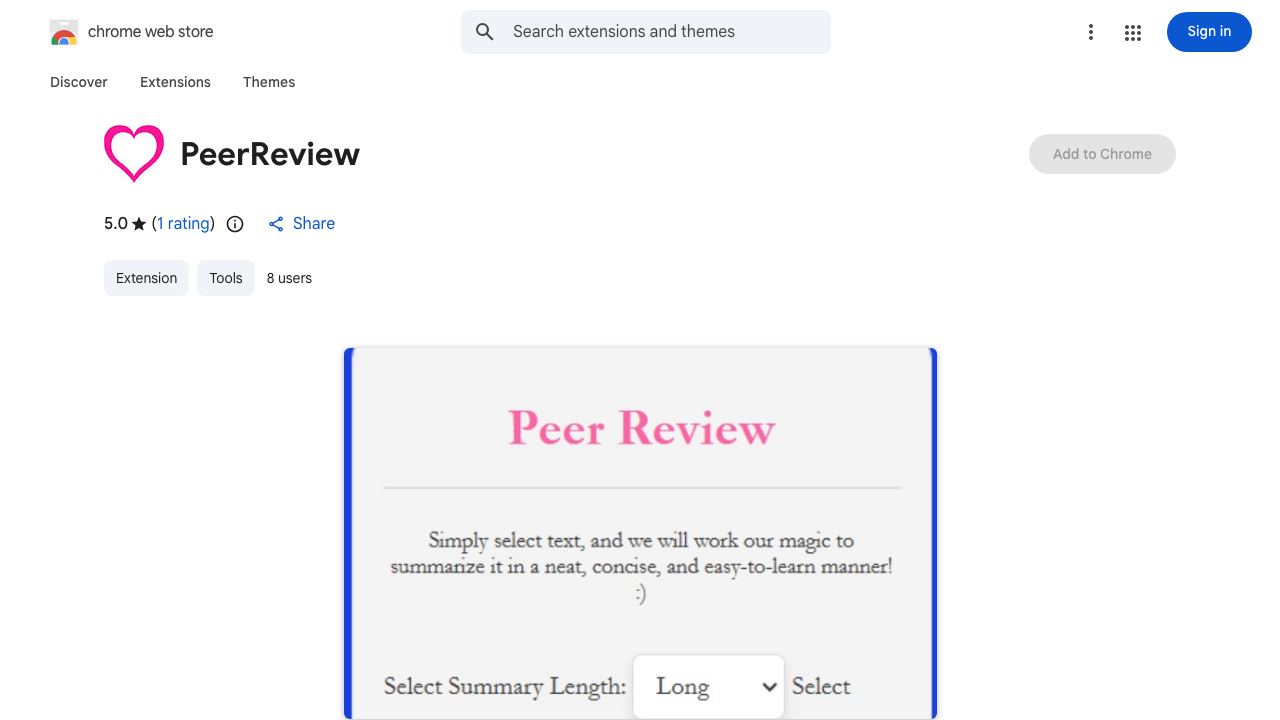 PeerReview 网站截图