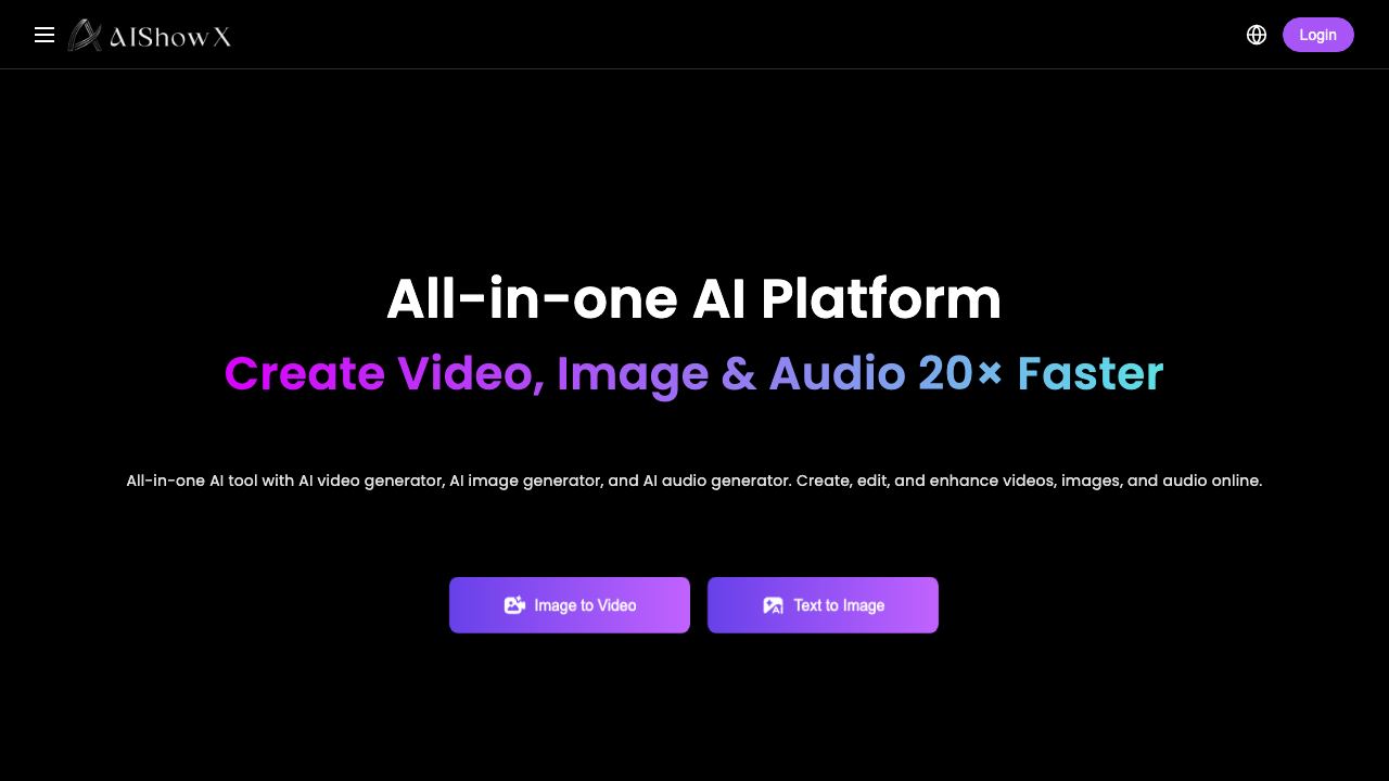 AIShowX 网站截图