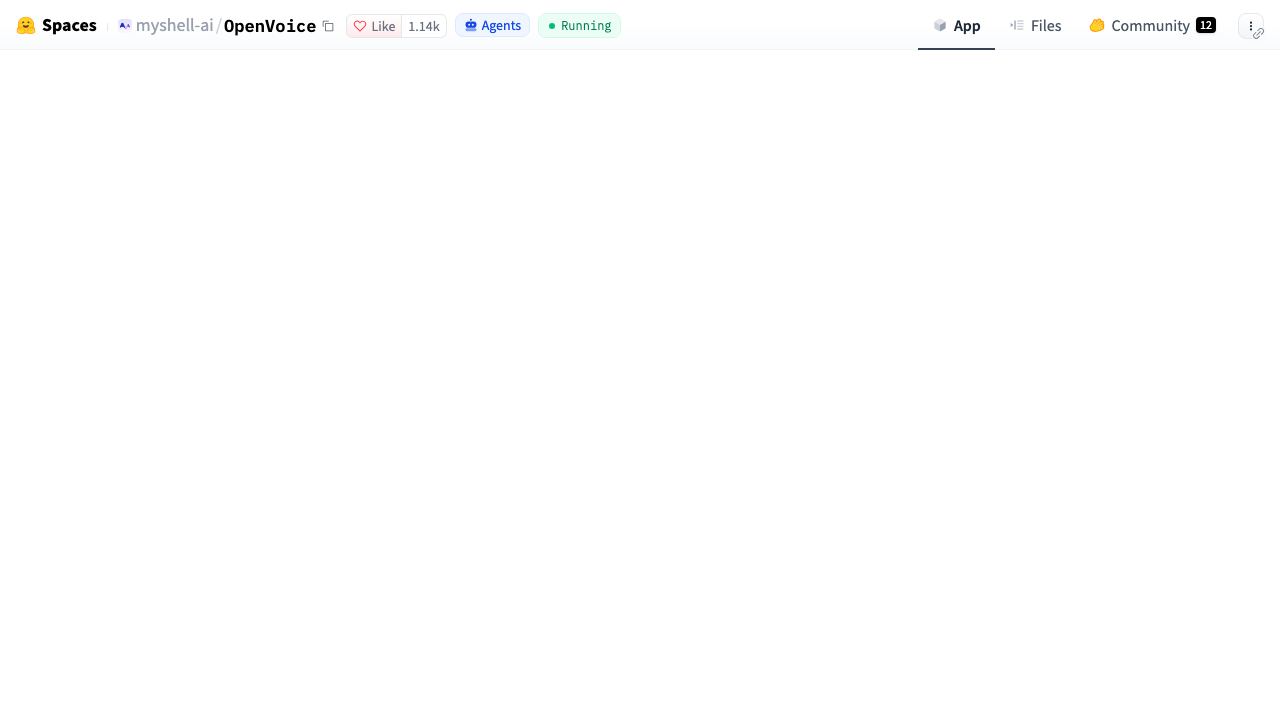 OpenVoice website screenshot