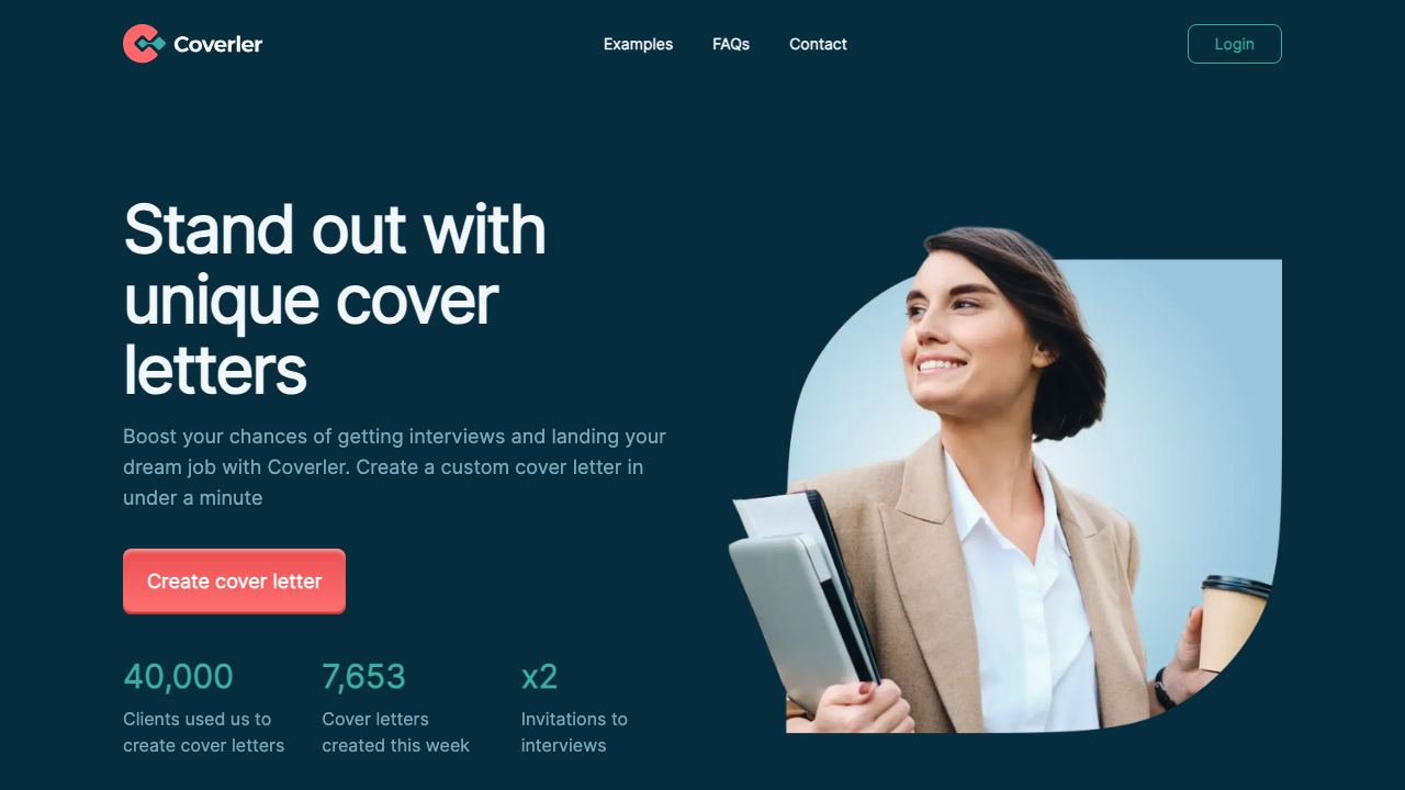Coverler 网站截图