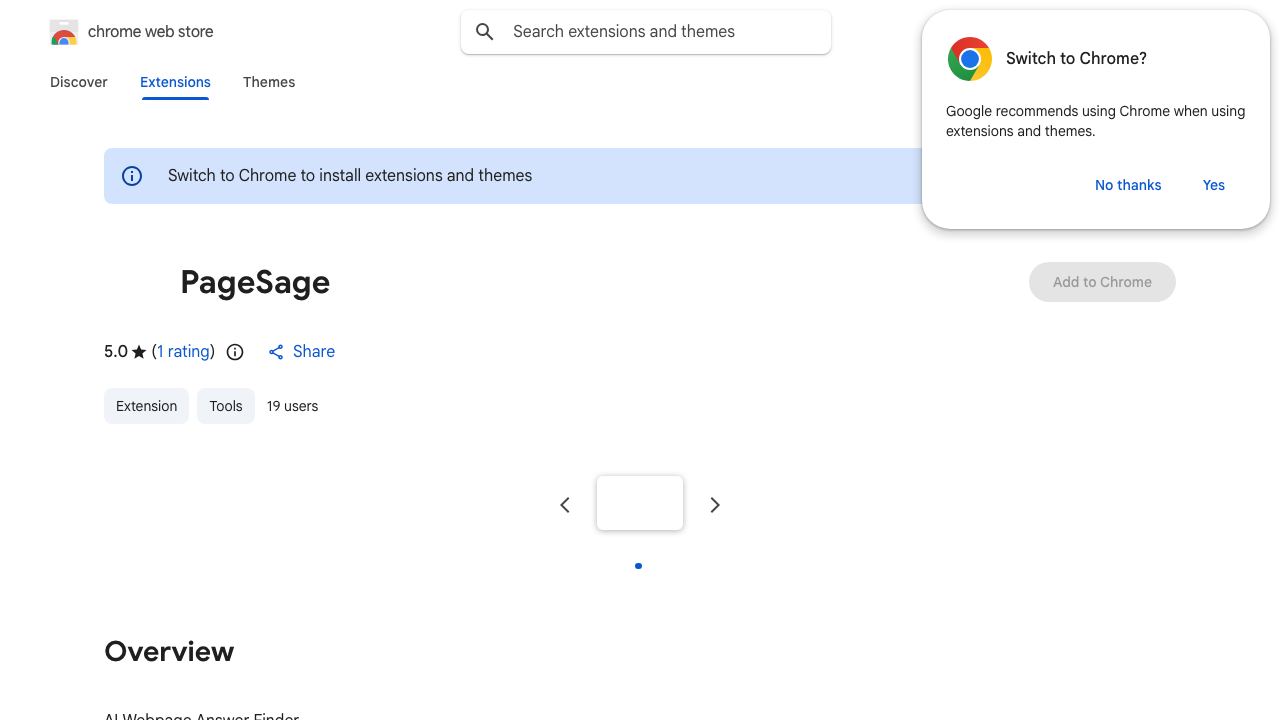 PageSage 网站截图