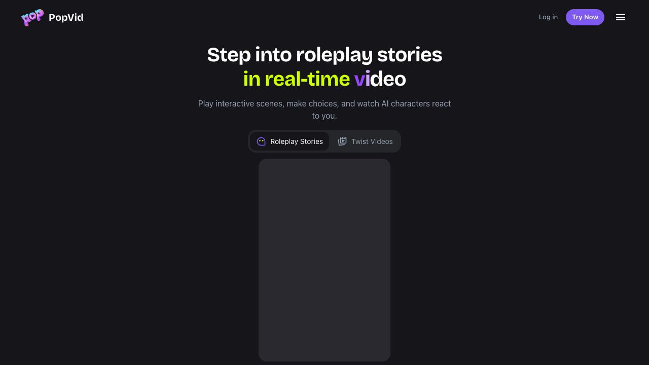 PopVid 网站截图