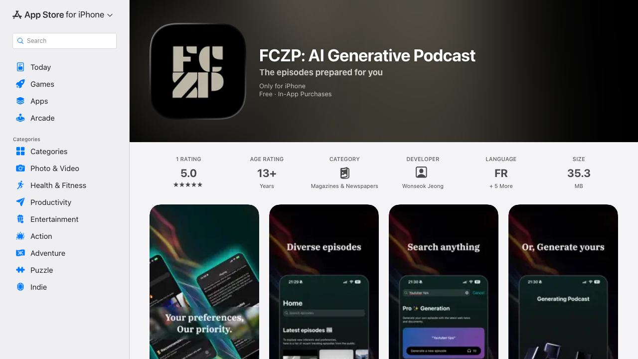 FCZP 网站截图