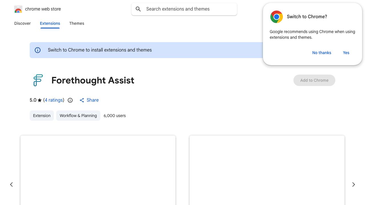 Forethought Assist 网站截图