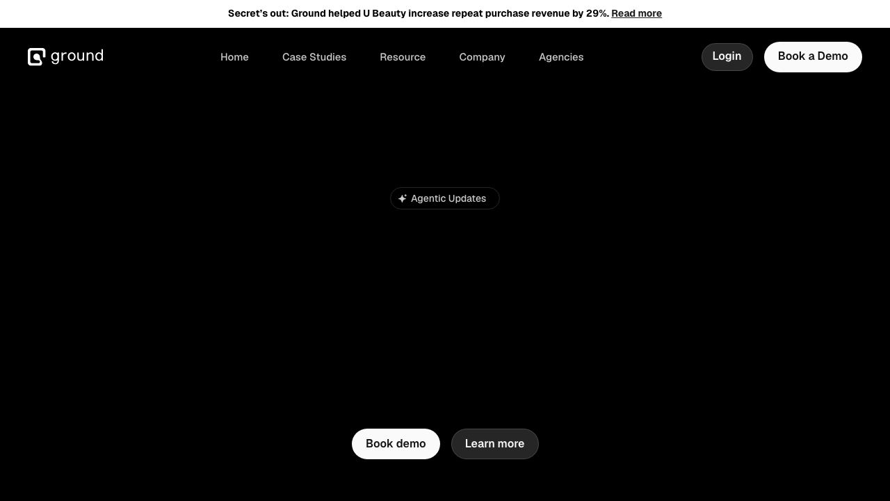 Ground website screenshot