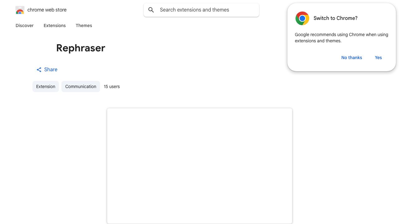 Rephraser website screenshot