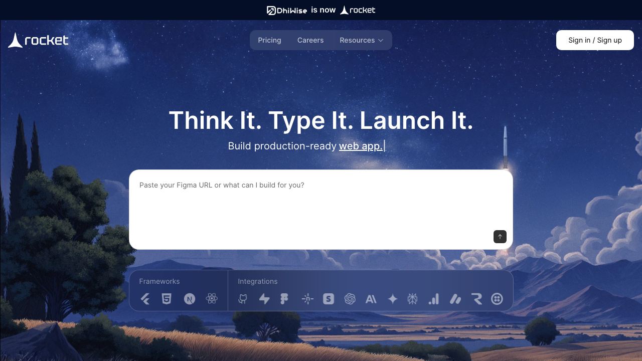 DhiWise 网站截图