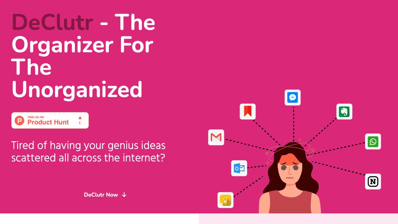 DeClutr.ai 网站截图