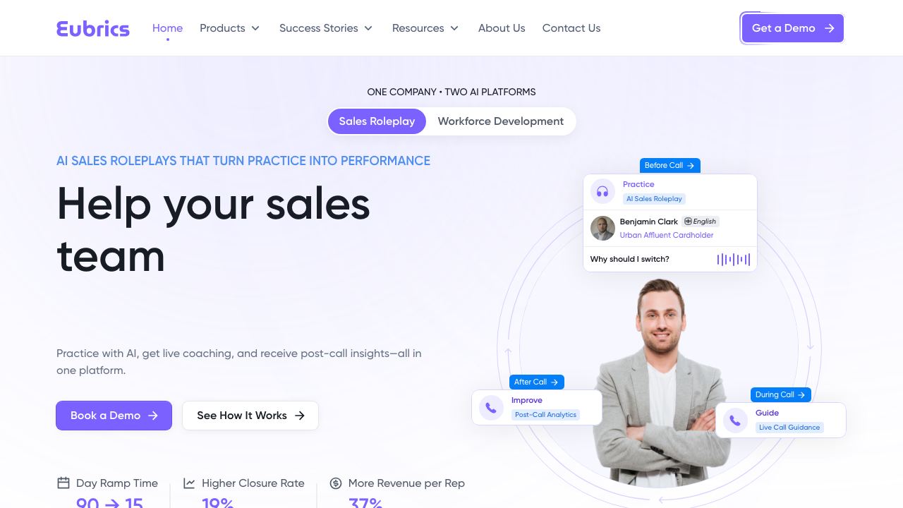 Eubrics website screenshot