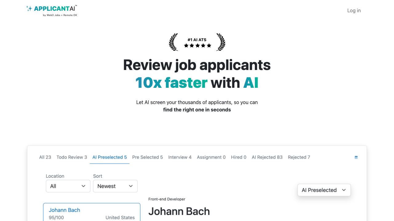 Applicant AI 网站截图