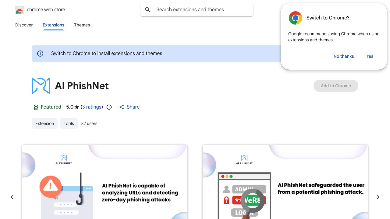 AI PhishNet 网站截图