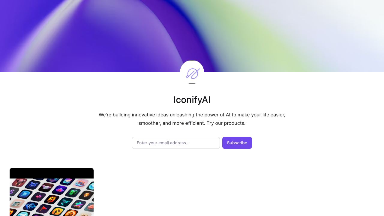 Iconify 网站截图