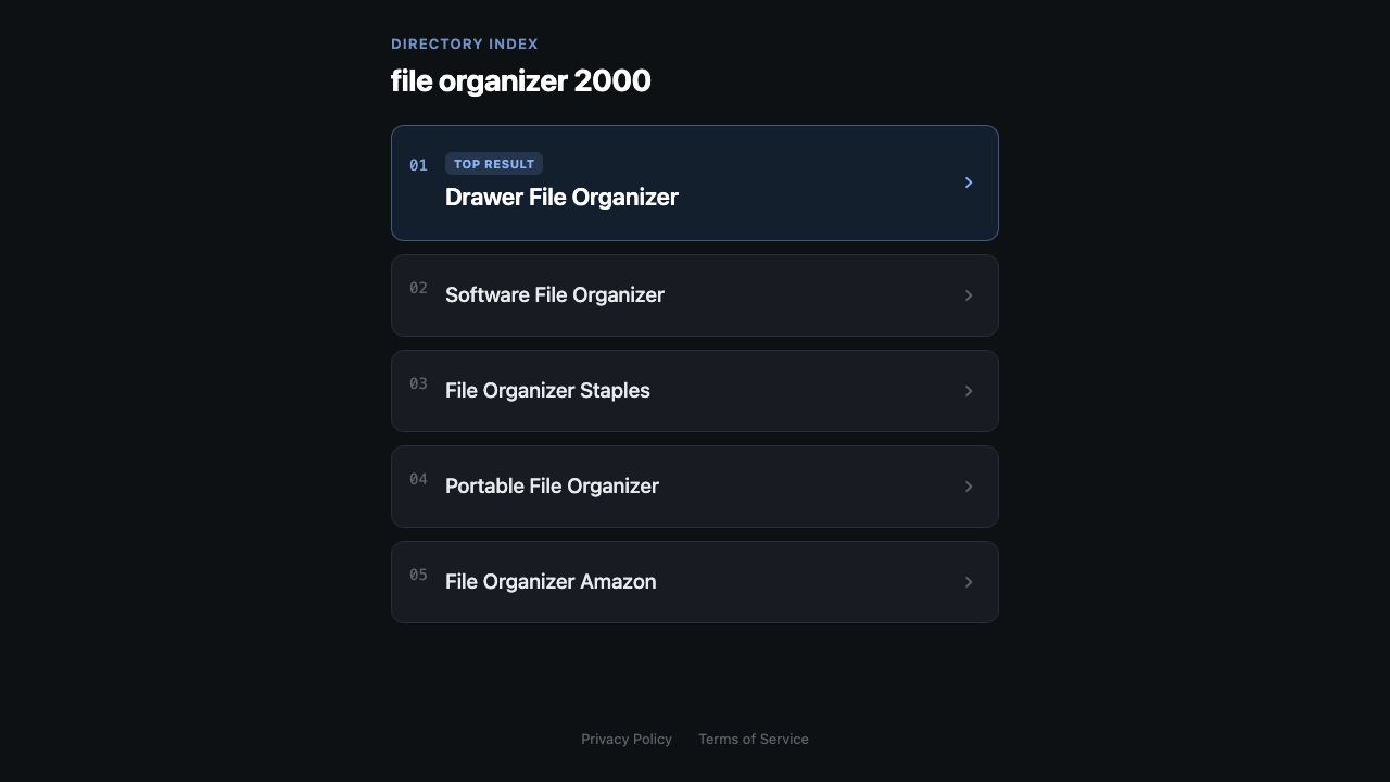 File Organizer 2000 网站截图