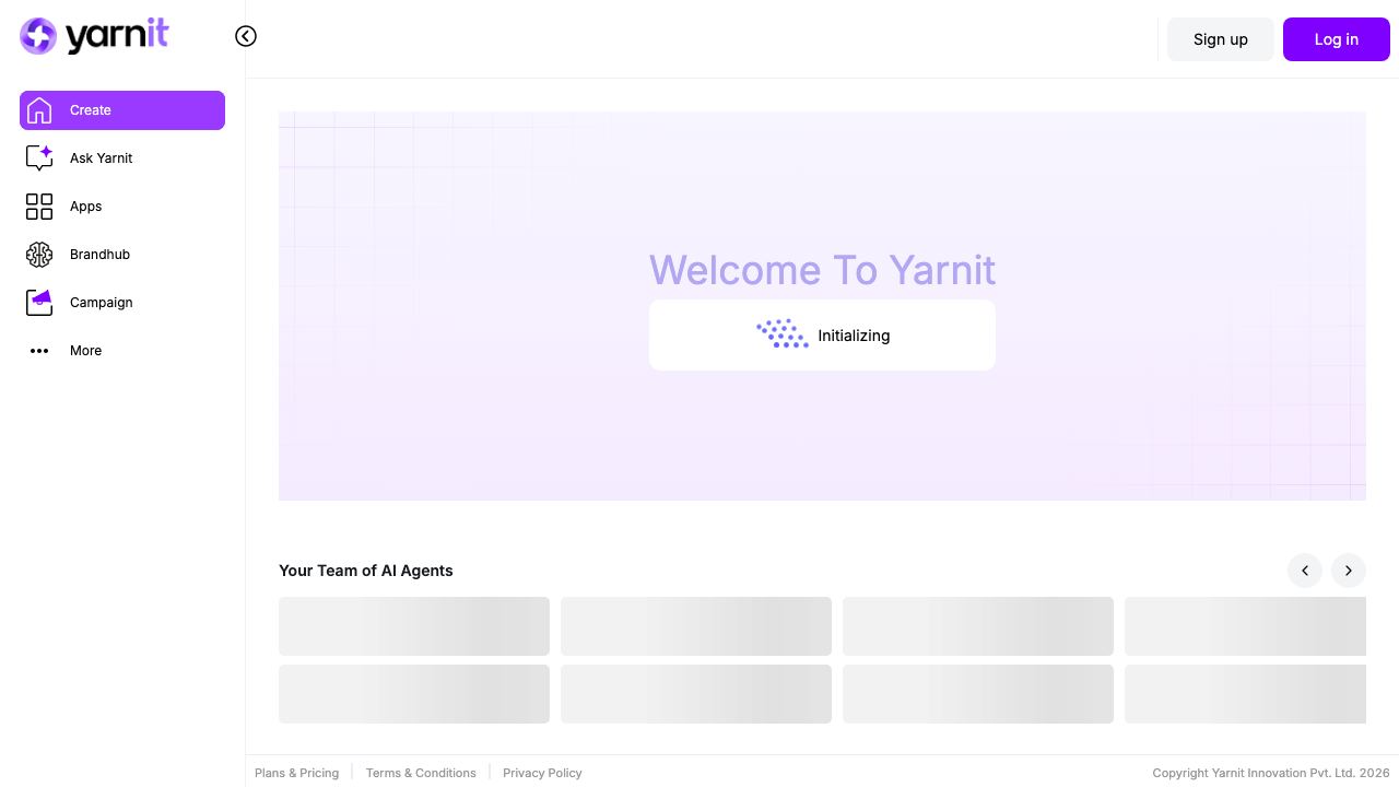 Yarnit 网站截图