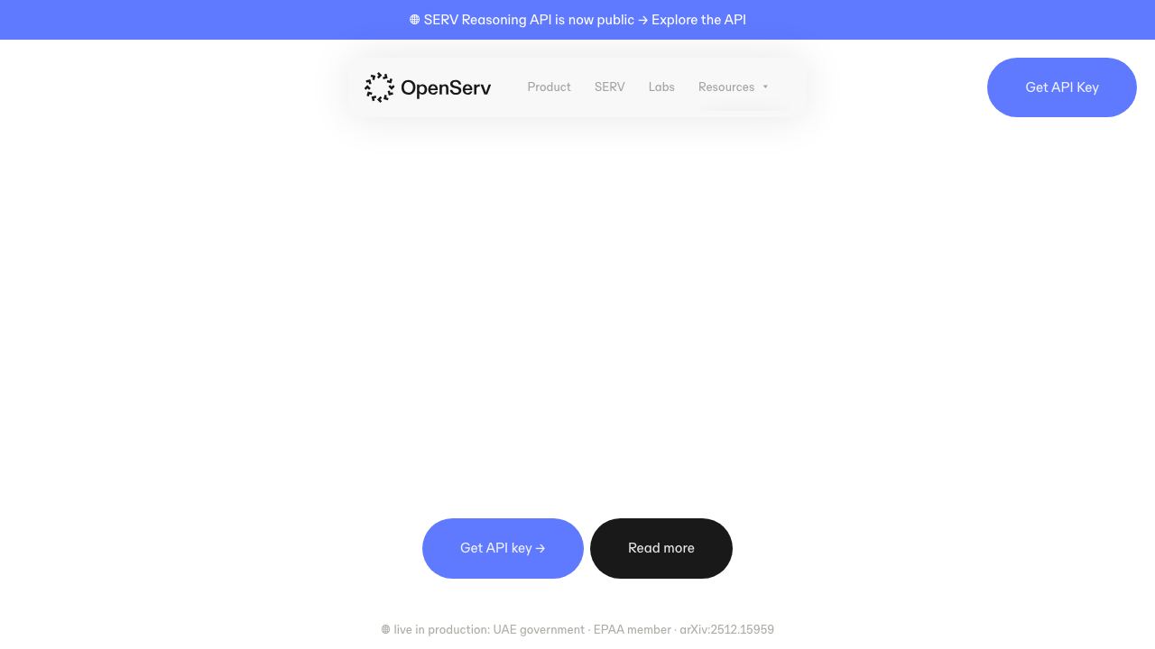 OpenServ 网站截图