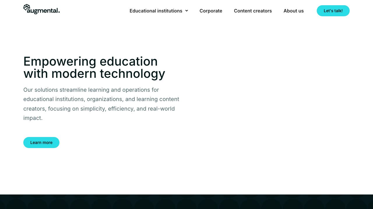 Augmental learning 网站截图