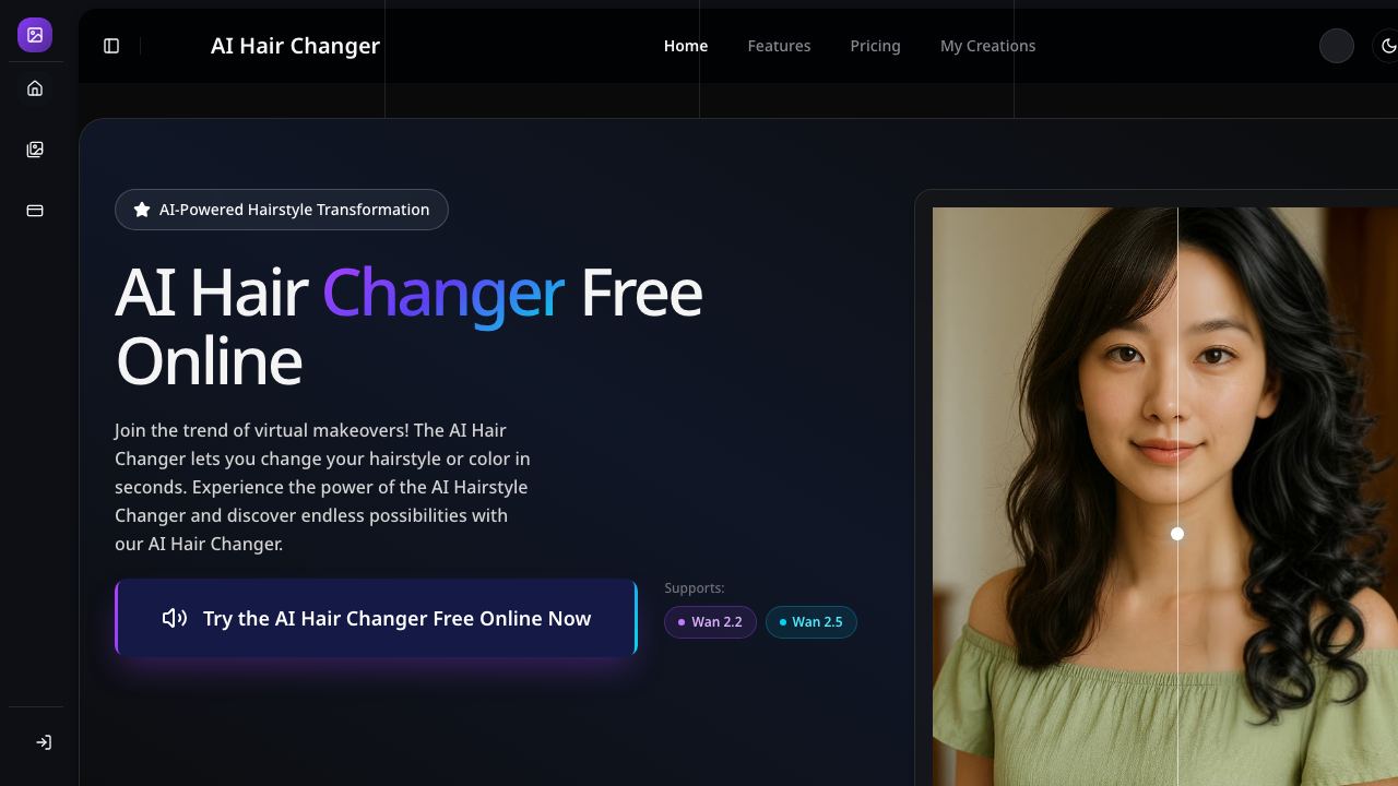 AI HairStyle Changer 网站截图