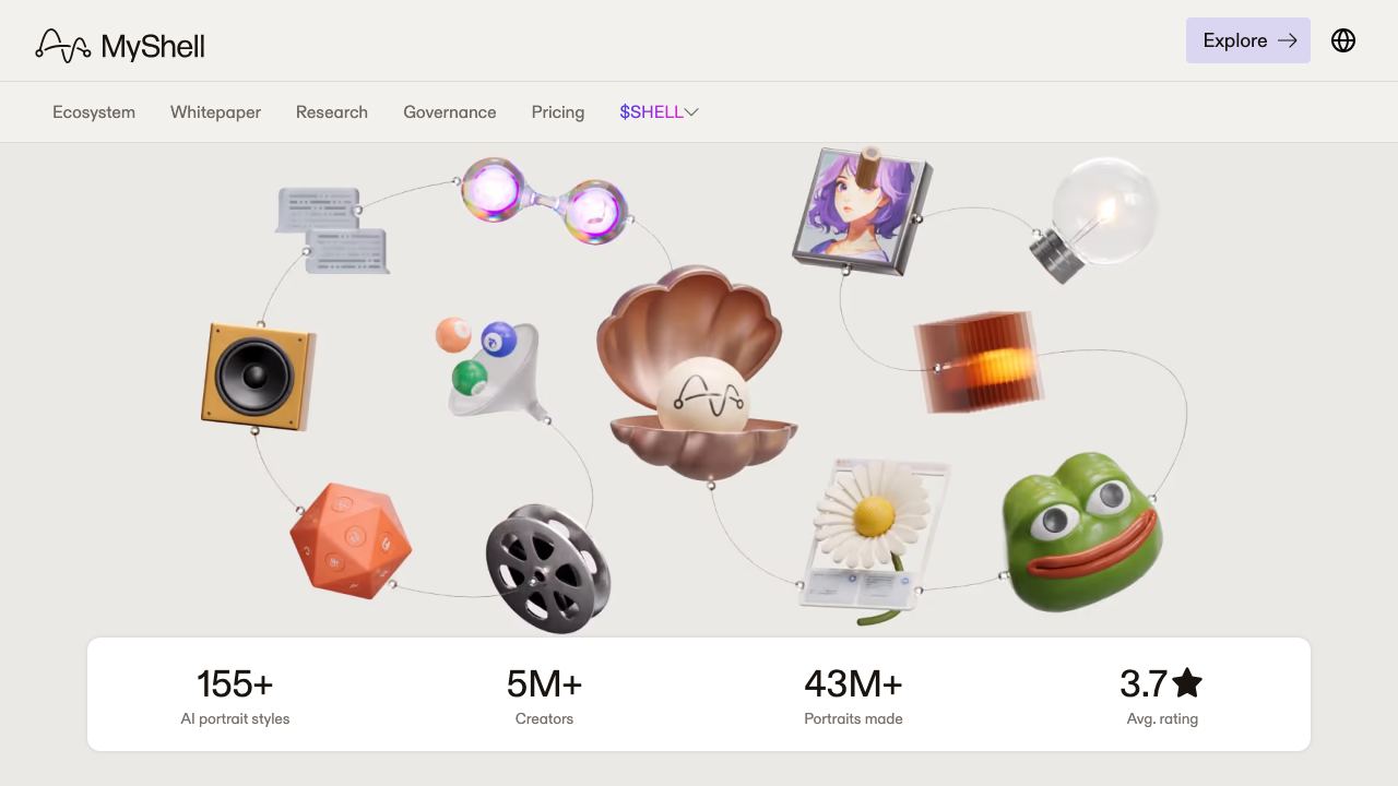 MyShell 网站截图