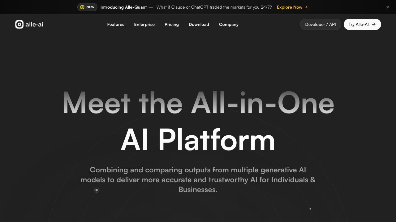 Alle-AI 网站截图