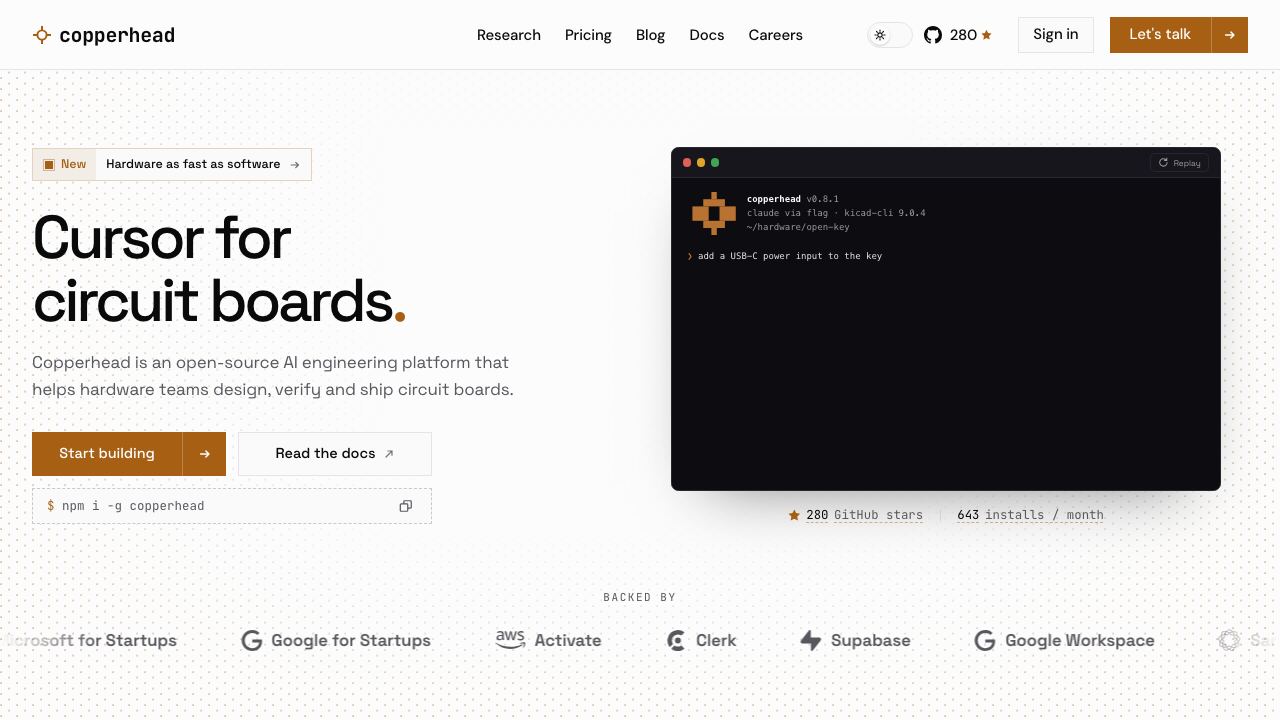 Copperhead 网站截图