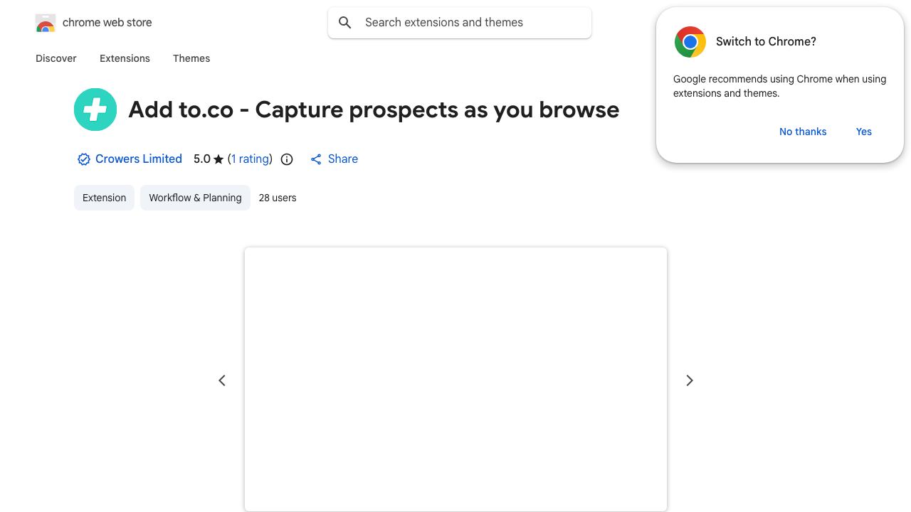 Add to.co - Capture prospects as you browse 网站截图