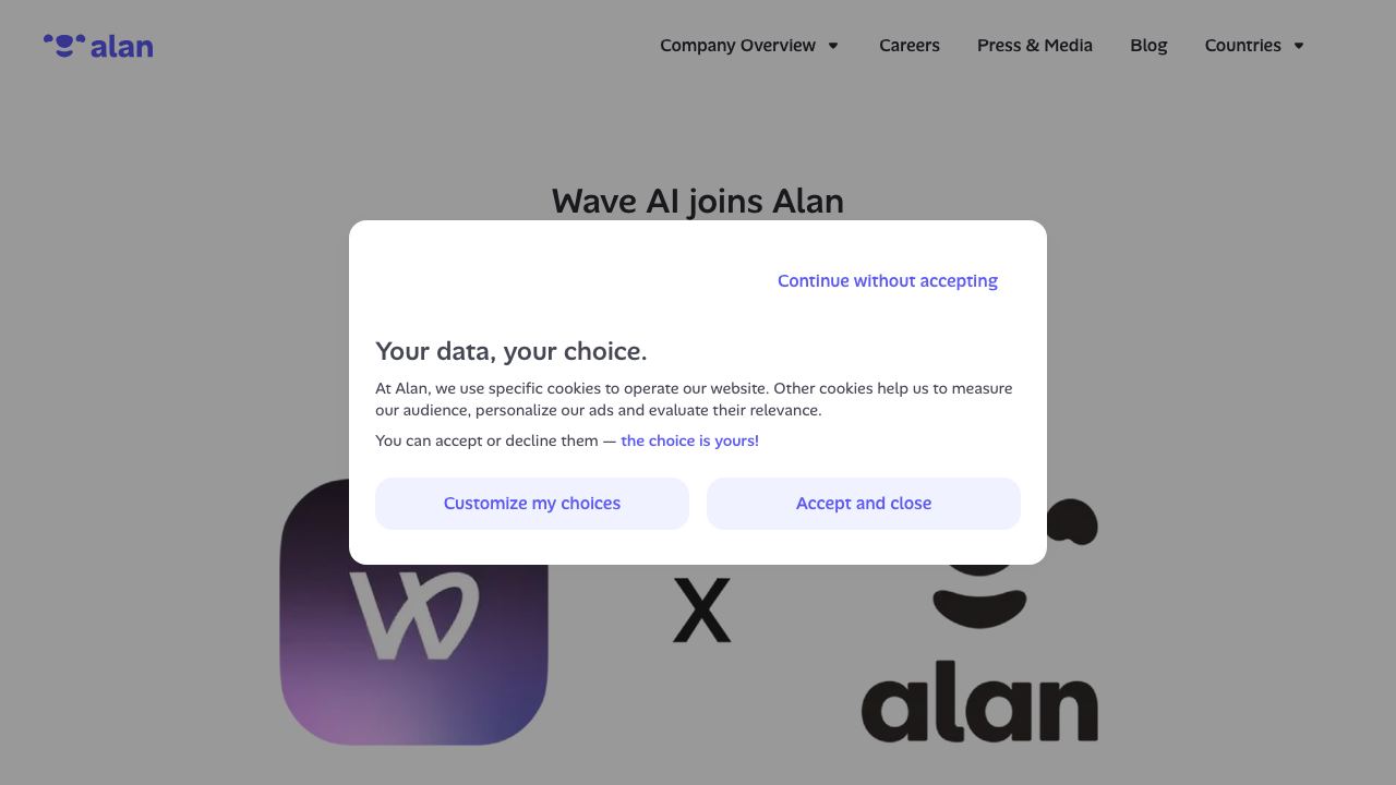 Wave AI 网站截图