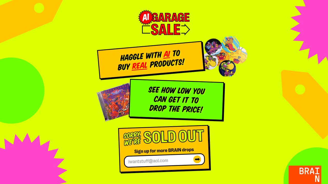 AI Garage Sale 网站截图