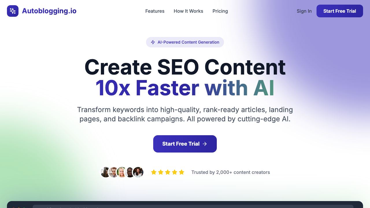 Auto Blogging 网站截图