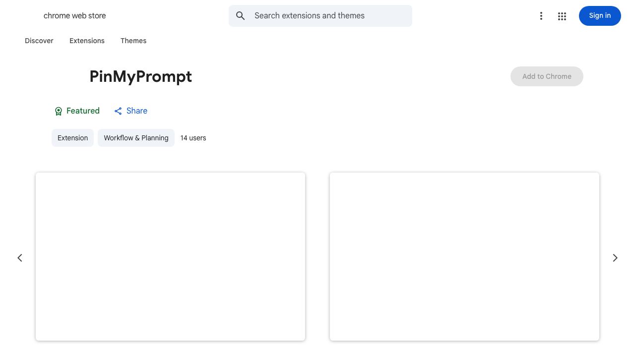 PinMyPrompt 网站截图