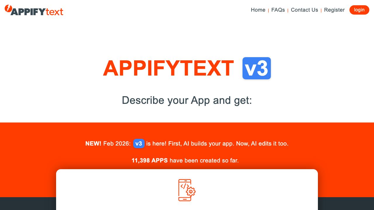 AppifyText.ai 网站截图