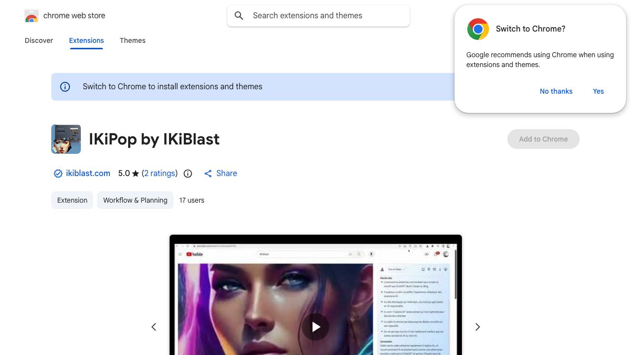 IKiPop by IKiBlast 网站截图