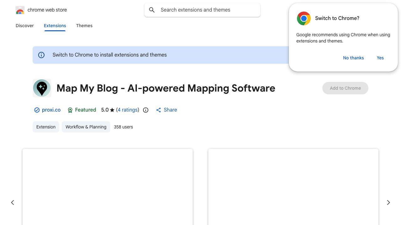 Map My Blog - AI-powered Mapping Software 网站截图