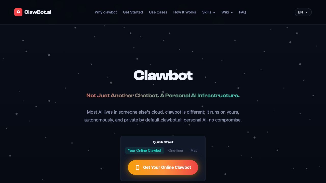 Clawbot-1 网站截图