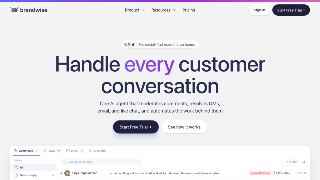 Brandwise 网站截图