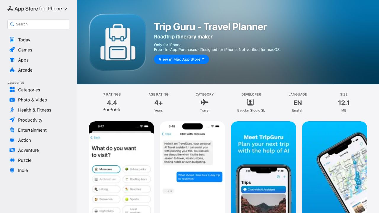 TripGuru - AI Travel Planner 网站截图
