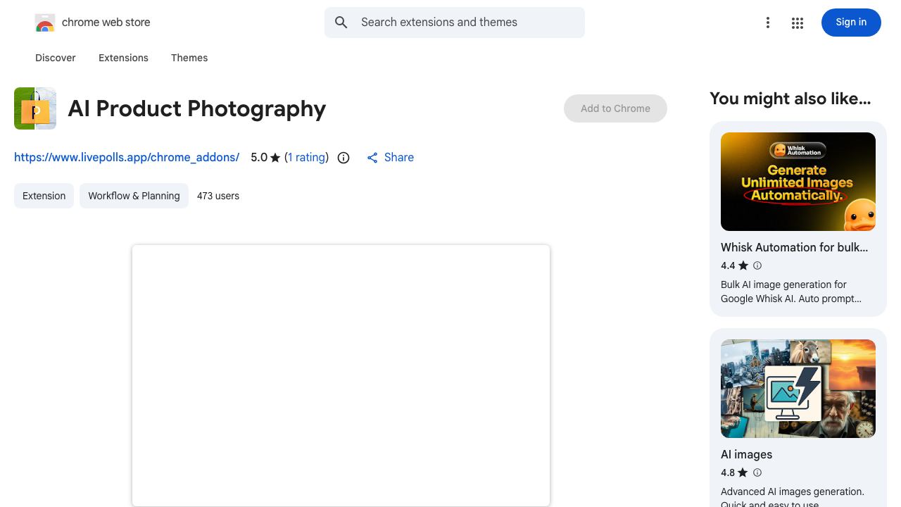 AI Product Photography 网站截图