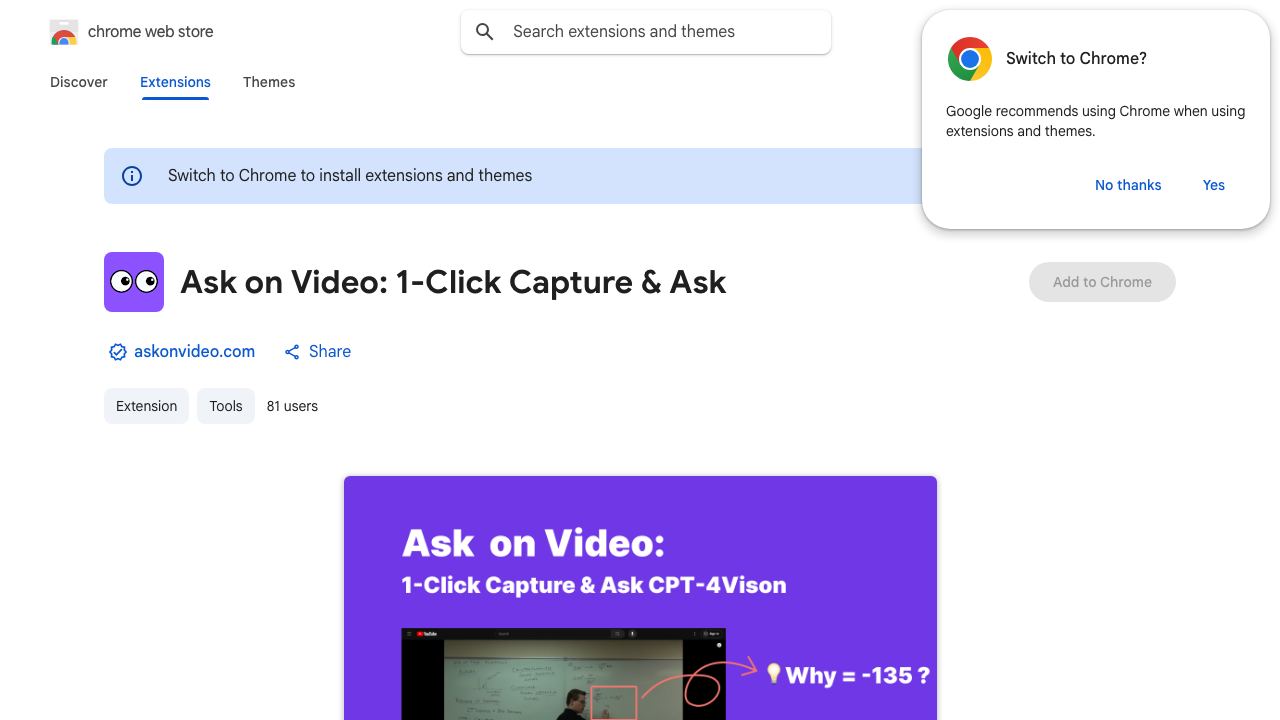 Ask on Video: Ask Q direct on Youtube 网站截图