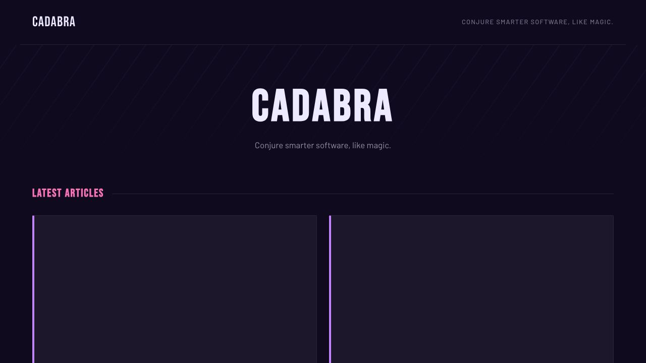 Cadabra 网站截图