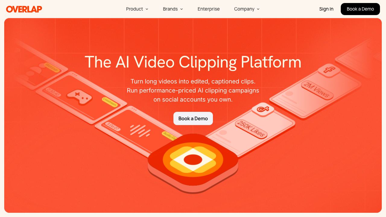 Overlap website screenshot