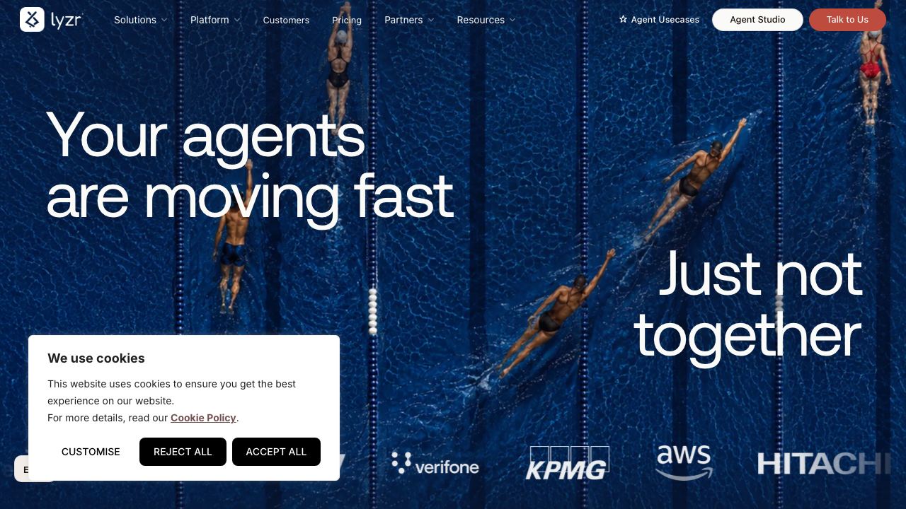 Lyzr Agent Studio 网站截图