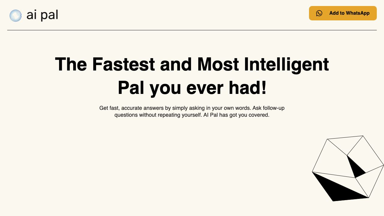AI Pal 网站截图