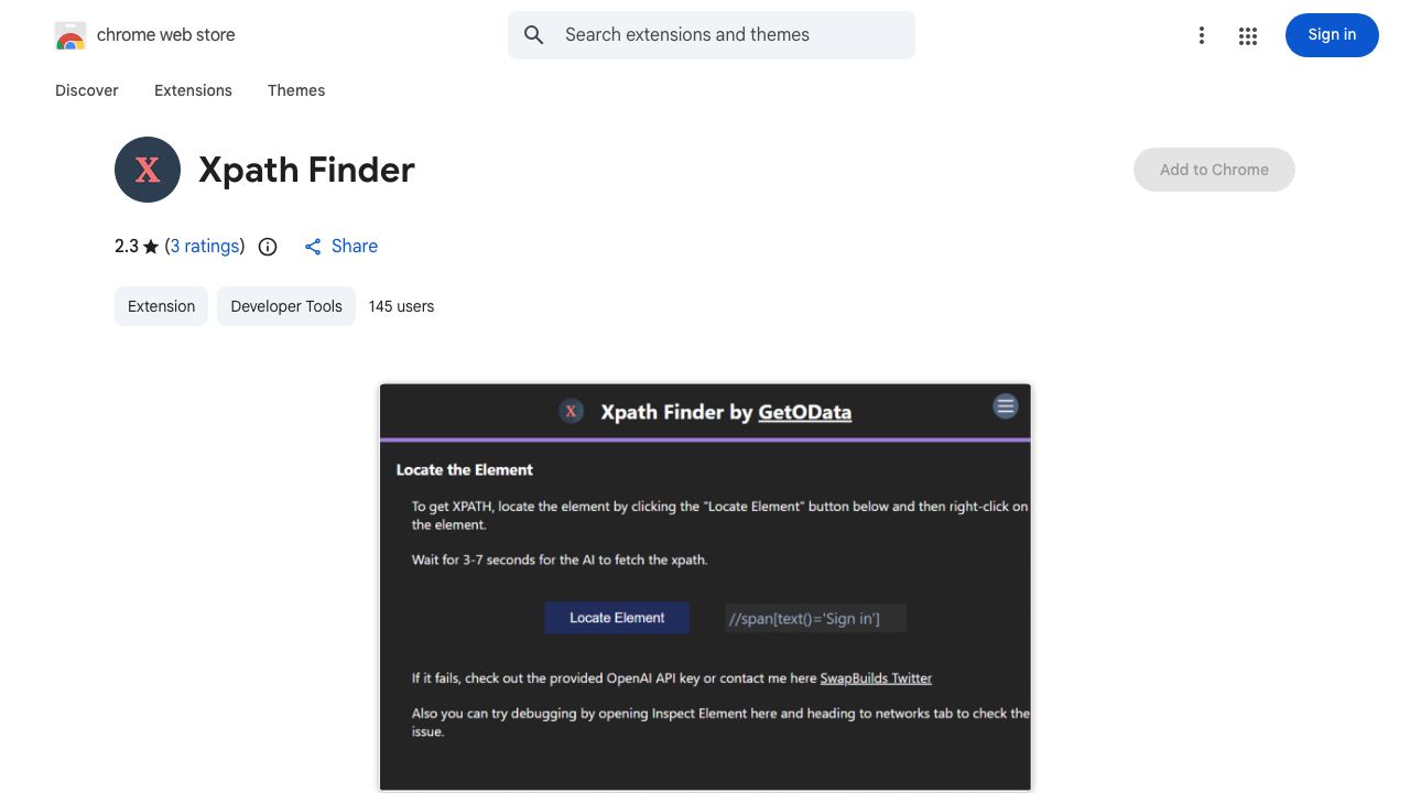 Free Xpath Finder 网站截图