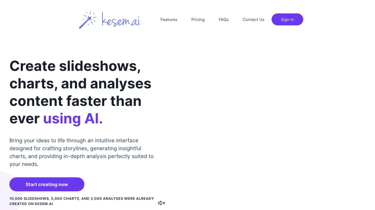 Kesem AI 网站截图