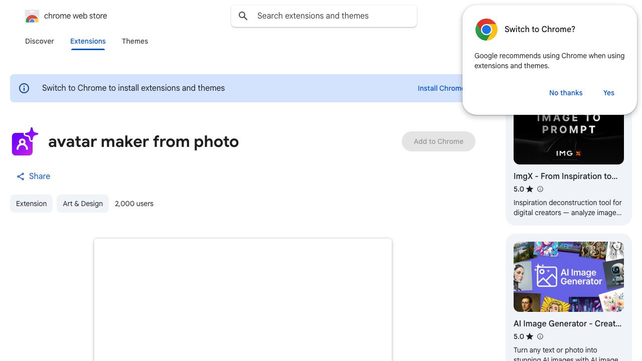 avatar maker from photo 网站截图